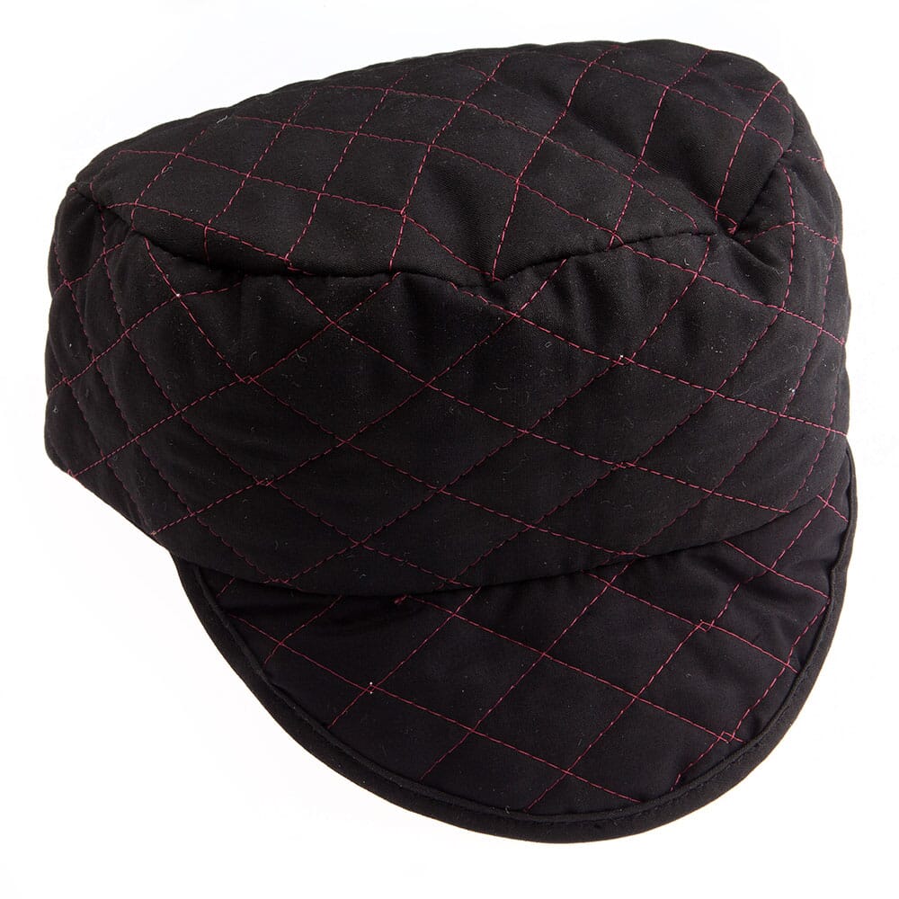 55856 Quilted Black Skull Cap, Siz